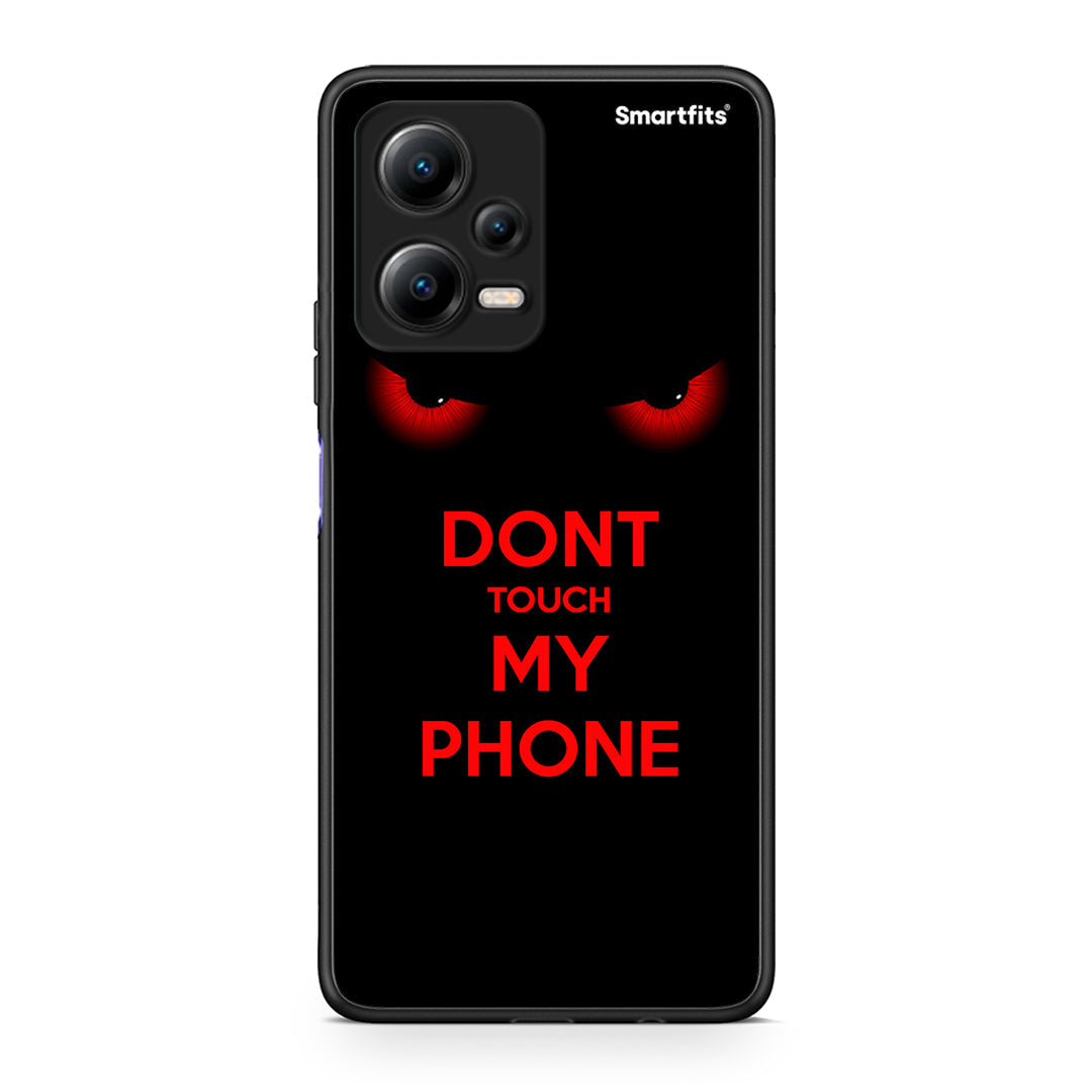 Θήκη Xiaomi Poco X5 5G Dual / Redmi Note 12 5G Touch My Phone από τη Smartfits με σχέδιο στο πίσω μέρος και μαύρο περίβλημα | Xiaomi Poco X5 5G Dual / Redmi Note 12 5G Touch My Phone Case with Colorful Back and Black Bezels