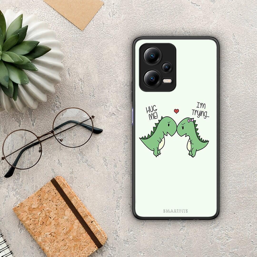 Θήκη Xiaomi Poco X5 5G Dual Valentine Rex από τη Smartfits με σχέδιο στο πίσω μέρος και μαύρο περίβλημα | Xiaomi Poco X5 5G Dual Valentine Rex Case with Colorful Back and Black Bezels