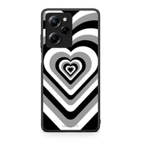 Thumbnail for Θήκη Xiaomi Poco X5 Pro 5G Dual Black Hearts από τη Smartfits με σχέδιο στο πίσω μέρος και μαύρο περίβλημα | Xiaomi Poco X5 Pro 5G Dual Black Hearts Case with Colorful Back and Black Bezels