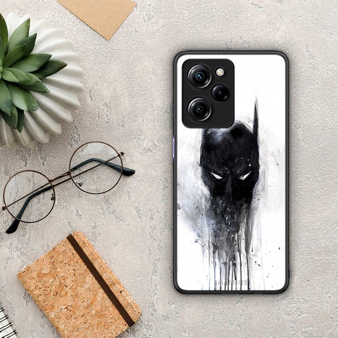 Θήκη Xiaomi Poco X5 Pro 5G Dual Hero Paint Bat από τη Smartfits με σχέδιο στο πίσω μέρος και μαύρο περίβλημα | Xiaomi Poco X5 Pro 5G Dual Hero Paint Bat Case with Colorful Back and Black Bezels