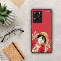 Thumbnail for Θήκη Xiaomi Poco X5 Pro 5G Dual Pirate Luffy από τη Smartfits με σχέδιο στο πίσω μέρος και μαύρο περίβλημα | Xiaomi Poco X5 Pro 5G Dual Pirate Luffy Case with Colorful Back and Black Bezels
