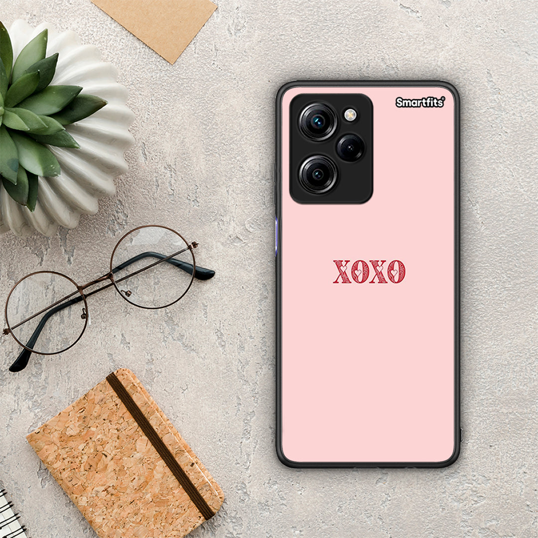 Θήκη Xiaomi Poco X5 Pro 5G Dual XOXO Love από τη Smartfits με σχέδιο στο πίσω μέρος και μαύρο περίβλημα | Xiaomi Poco X5 Pro 5G Dual XOXO Love Case with Colorful Back and Black Bezels