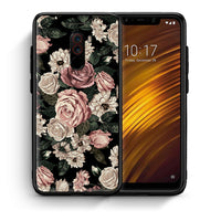 Thumbnail for Θήκη Xiaomi Pocophone F1 Wild Roses Flower από τη Smartfits με σχέδιο στο πίσω μέρος και μαύρο περίβλημα | Xiaomi Pocophone F1 Wild Roses Flower case with colorful back and black bezels