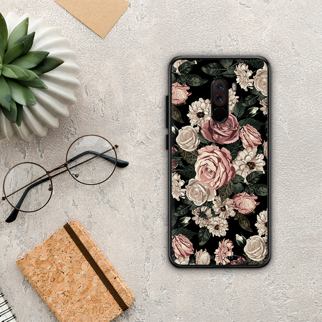 Flower Wild Roses - Xiaomi Pocophone F1 θήκη