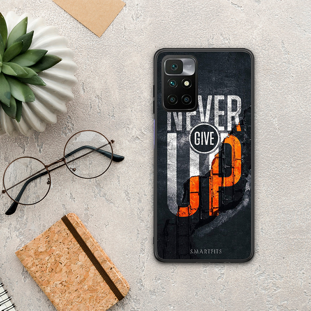 Never Give Up - Xiaomi Redmi 10 θήκη