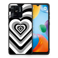 Thumbnail for Θήκη Xiaomi Redmi 10C Black Hearts από τη Smartfits με σχέδιο στο πίσω μέρος και μαύρο περίβλημα | Xiaomi Redmi 10C Black Hearts case with colorful back and black bezels