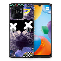 Thumbnail for Θήκη Xiaomi Redmi 10C Cat Collage από τη Smartfits με σχέδιο στο πίσω μέρος και μαύρο περίβλημα | Xiaomi Redmi 10C Cat Collage case with colorful back and black bezels
