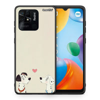 Thumbnail for Θήκη Xiaomi Redmi 10C Dalmatians Love από τη Smartfits με σχέδιο στο πίσω μέρος και μαύρο περίβλημα | Xiaomi Redmi 10C Dalmatians Love case with colorful back and black bezels