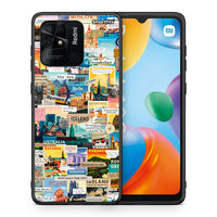 Thumbnail for Θήκη Xiaomi Redmi 10C Live To Travel από τη Smartfits με σχέδιο στο πίσω μέρος και μαύρο περίβλημα | Xiaomi Redmi 10C Live To Travel case with colorful back and black bezels