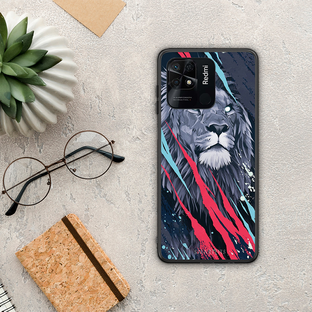 PopArt Lion Designer - Xiaomi Redmi 10C θήκη