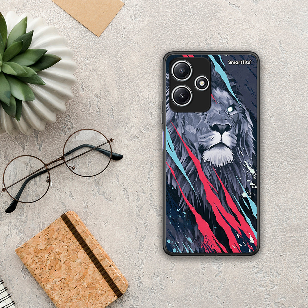 PopArt Lion Designer - Xiaomi Redmi 12 5G θήκη