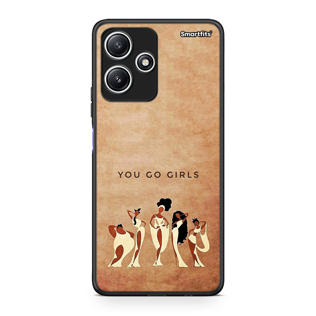 Xiaomi Redmi 12 5G You Go Girl θήκη από τη Smartfits με σχέδιο στο πίσω μέρος και μαύρο περίβλημα | Smartphone case with colorful back and black bezels by Smartfits