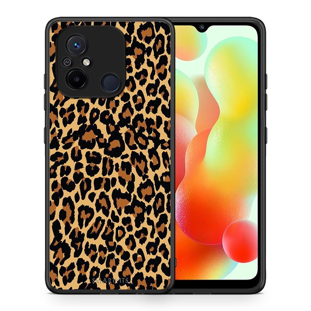 Θήκη Xiaomi Redmi 12C Animal Leopard από τη Smartfits με σχέδιο στο πίσω μέρος και μαύρο περίβλημα | Xiaomi Redmi 12C Animal Leopard Case with Colorful Back and Black Bezels