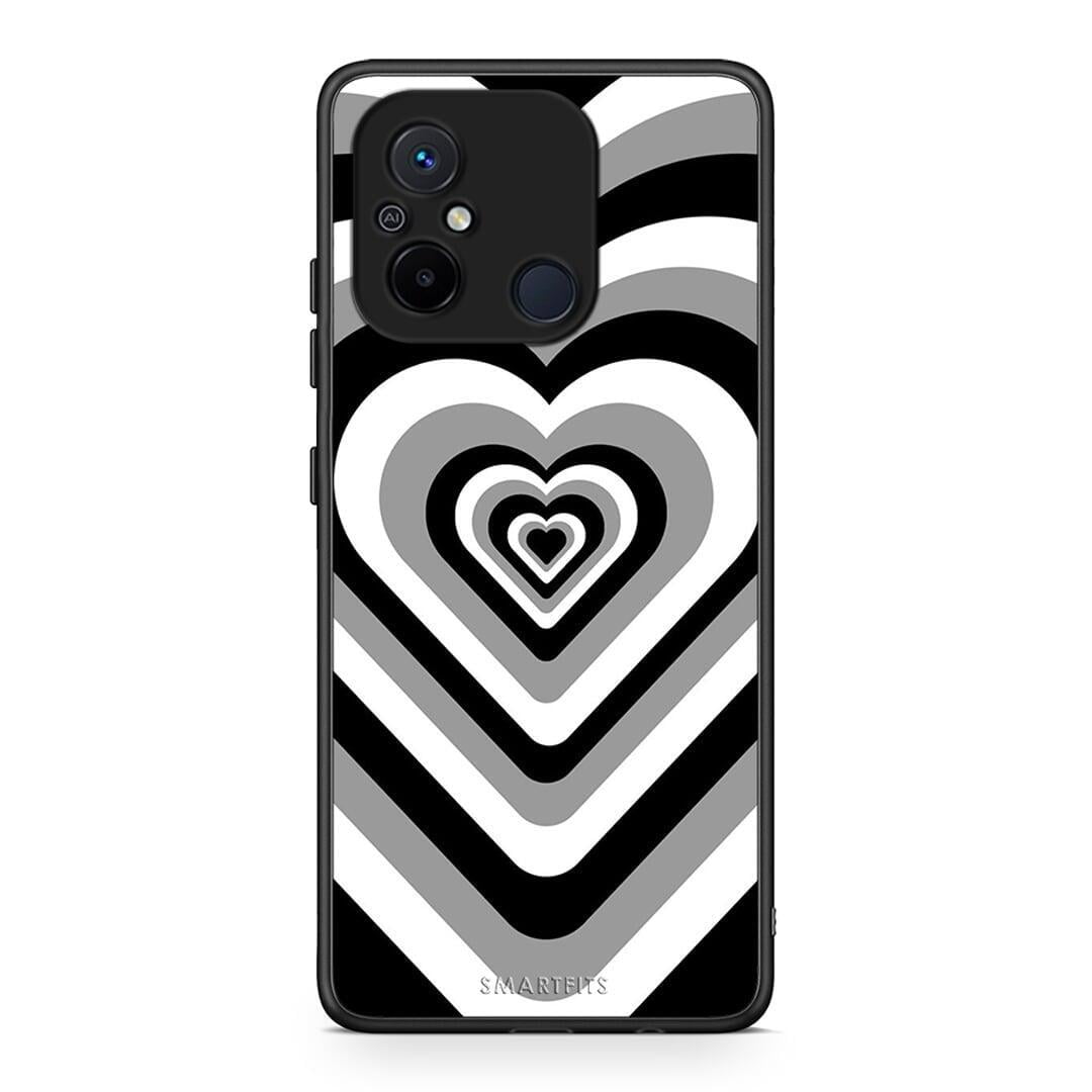 Θήκη Xiaomi Redmi 12C Black Hearts από τη Smartfits με σχέδιο στο πίσω μέρος και μαύρο περίβλημα | Xiaomi Redmi 12C Black Hearts Case with Colorful Back and Black Bezels