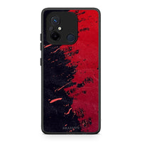 Thumbnail for Θήκη Xiaomi Redmi 12C Red Paint από τη Smartfits με σχέδιο στο πίσω μέρος και μαύρο περίβλημα | Xiaomi Redmi 12C Red Paint Case with Colorful Back and Black Bezels