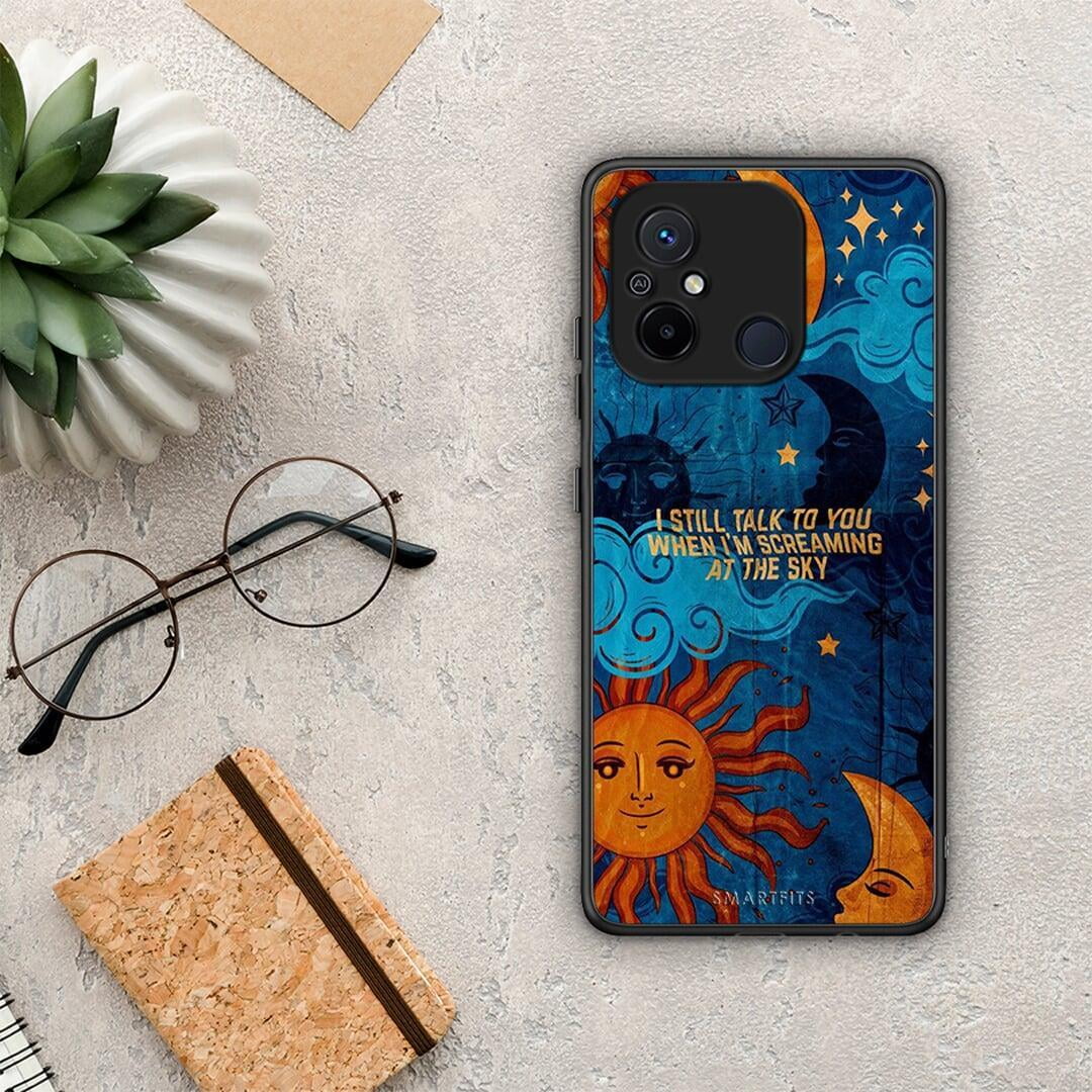 Θήκη Xiaomi Redmi 12C Screaming Sky από τη Smartfits με σχέδιο στο πίσω μέρος και μαύρο περίβλημα | Xiaomi Redmi 12C Screaming Sky Case with Colorful Back and Black Bezels