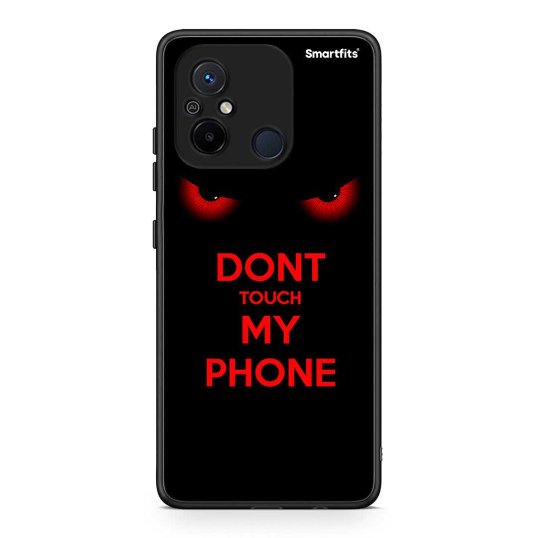 Θήκη Xiaomi Redmi 12C Touch My Phone από τη Smartfits με σχέδιο στο πίσω μέρος και μαύρο περίβλημα | Xiaomi Redmi 12C Touch My Phone Case with Colorful Back and Black Bezels