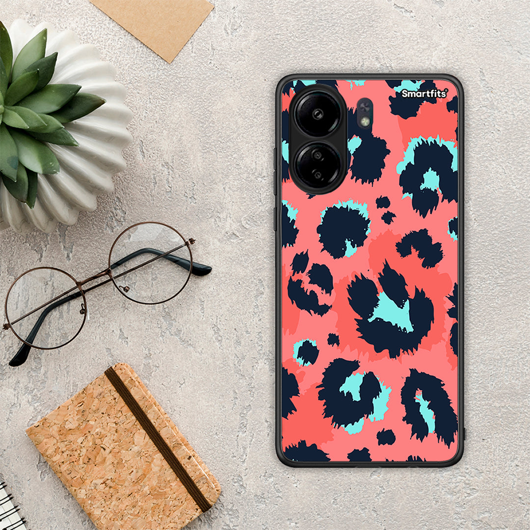 Animal Pink Leopard - Xiaomi Redmi 13C θήκη