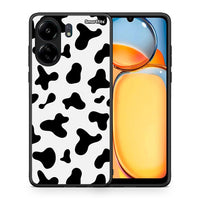 Thumbnail for Θήκη Xiaomi Redmi 13C Cow Print από τη Smartfits με σχέδιο στο πίσω μέρος και μαύρο περίβλημα | Xiaomi Redmi 13C Cow Print case with colorful back and black bezels
