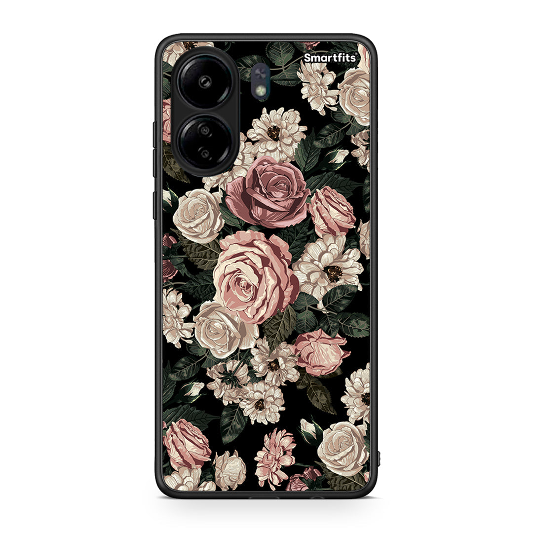 4 - Xiaomi Redmi 13C Wild Roses Flower case, cover, bumper