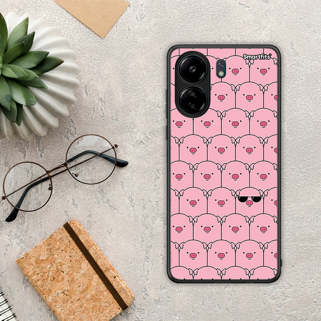 Pig Glasses - Xiaomi Redmi 13C θήκη