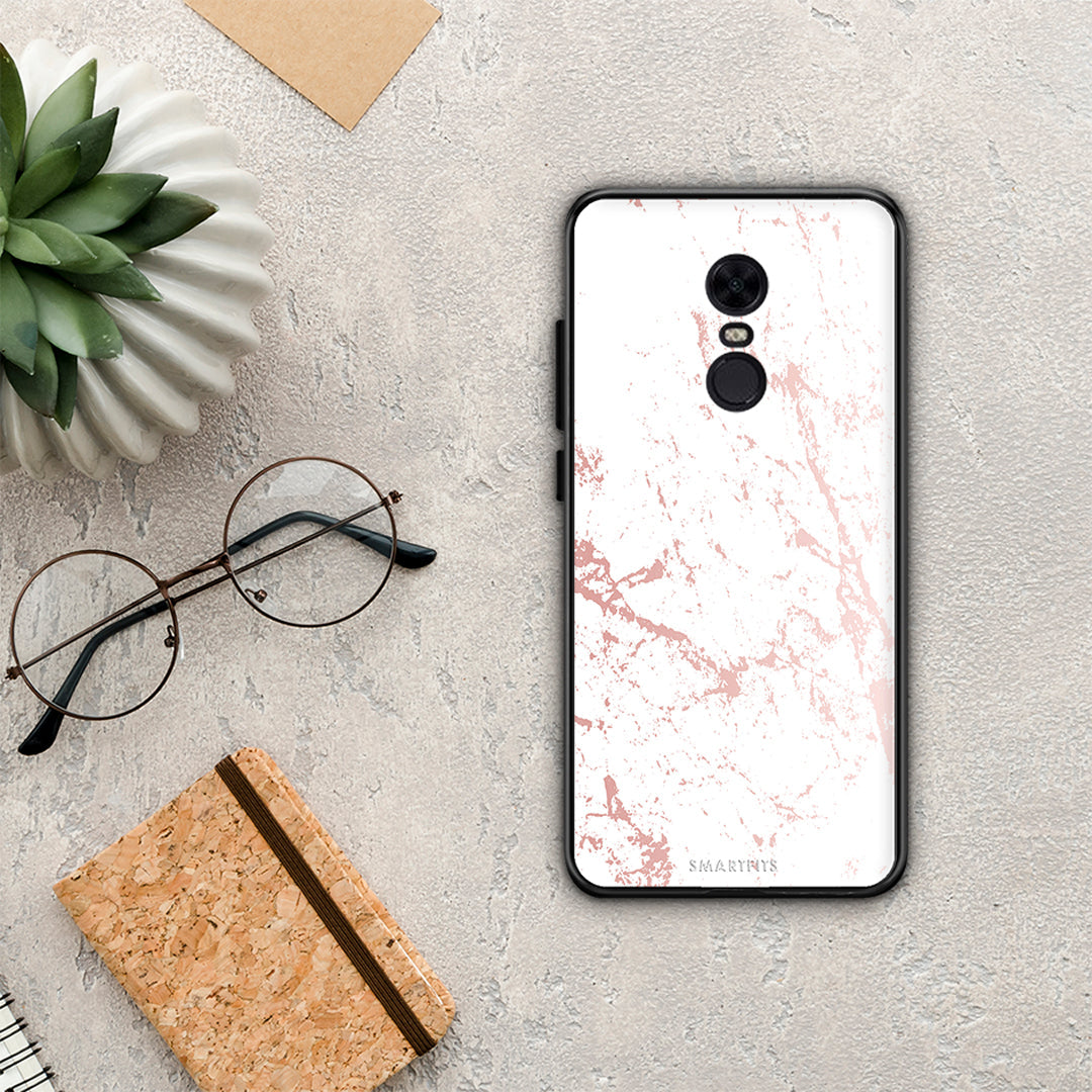 Marble Pink Splash - Xiaomi Redmi 5 Plus θήκη