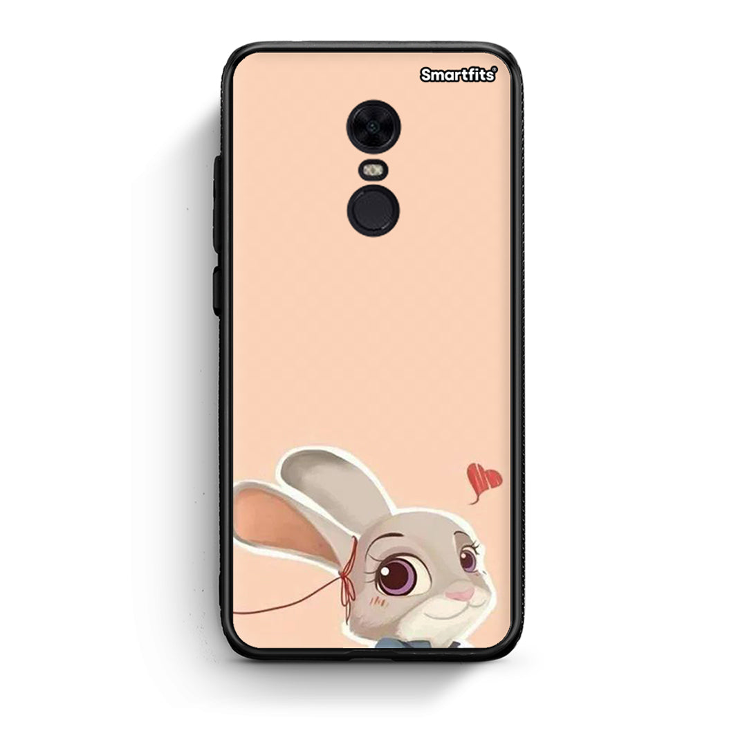 Xiaomi Redmi 5 Plus Nick Wilde And Judy Hopps Love 2 θήκη από τη Smartfits με σχέδιο στο πίσω μέρος και μαύρο περίβλημα | Smartphone case with colorful back and black bezels by Smartfits