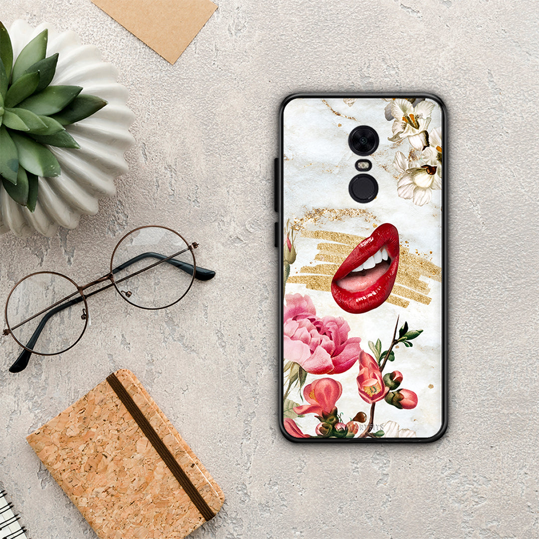 Red Lips - Xiaomi Redmi 5 Plus θήκη