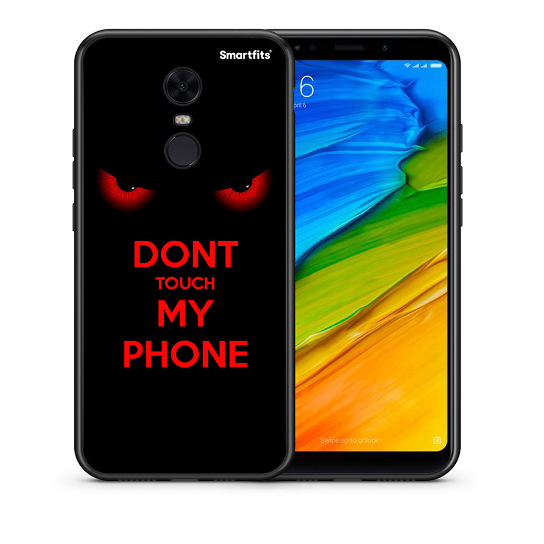 Θήκη Xiaomi Redmi 5 Plus Touch My Phone από τη Smartfits με σχέδιο στο πίσω μέρος και μαύρο περίβλημα | Xiaomi Redmi 5 Plus Touch My Phone case with colorful back and black bezels
