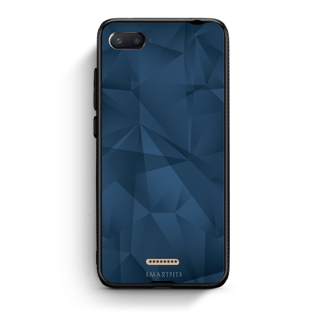 39 - Xiaomi Redmi 6A Blue Abstract Geometric case, cover, bumper