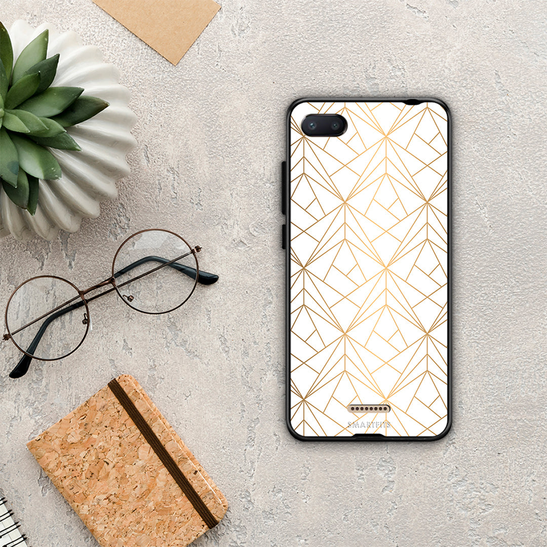 Geometric Luxury White - Xiaomi Redmi 6A θήκη