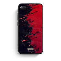 Thumbnail for Xiaomi Redmi 6A Red Paint Θήκη Αγίου Βαλεντίνου από τη Smartfits με σχέδιο στο πίσω μέρος και μαύρο περίβλημα | Smartphone case with colorful back and black bezels by Smartfits