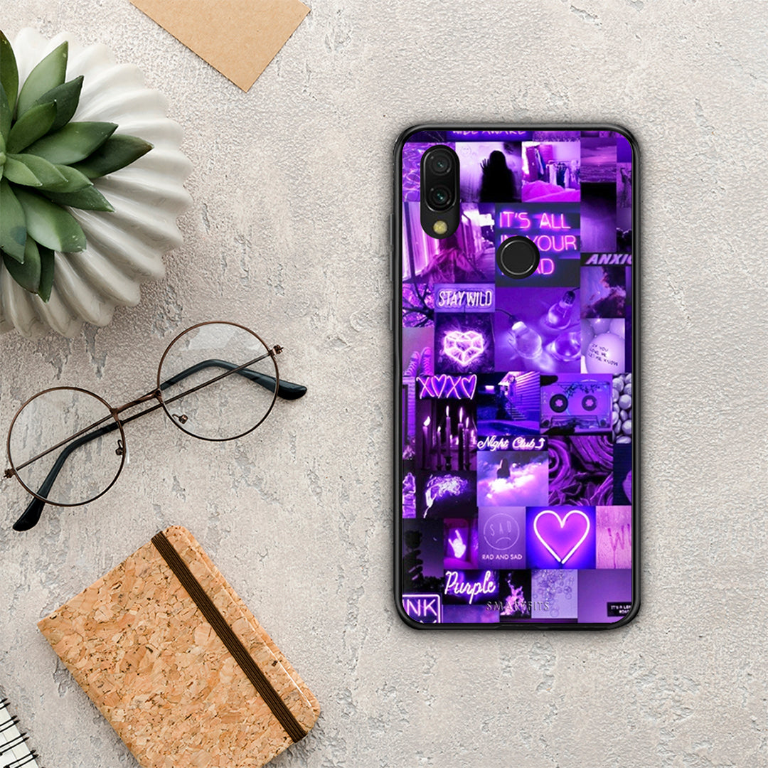 Collage Stay Wild - Xiaomi Redmi 7 θήκη