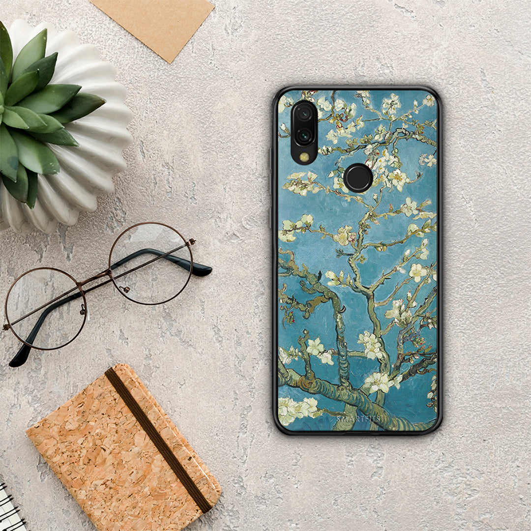 White Blossoms - Xiaomi Redmi 7 θήκη