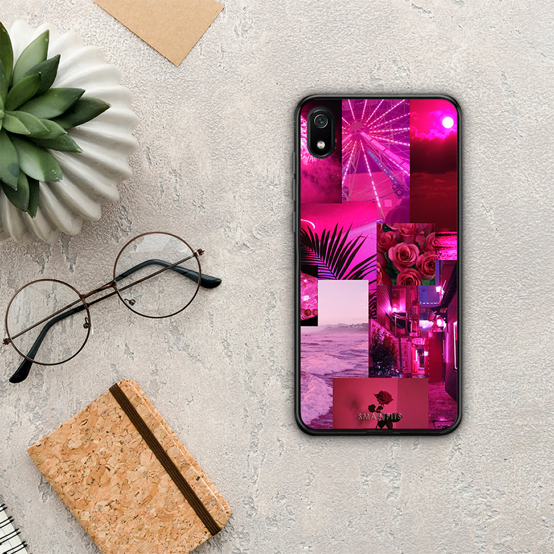Collage Red Roses - Xiaomi Redmi 7A θήκη