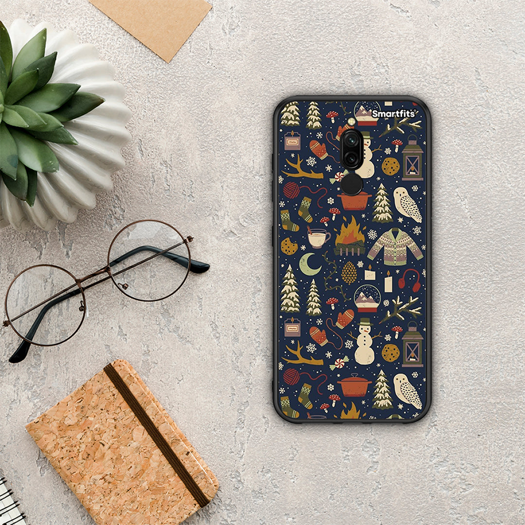 Christmas Elements - Xiaomi Redmi 8 θήκη