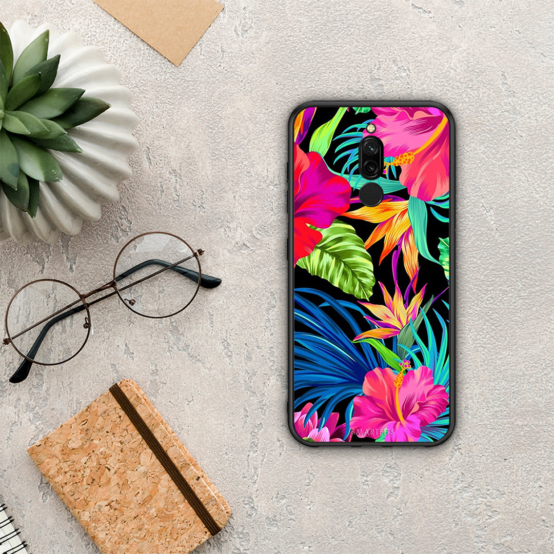 Tropical Flowers - Xiaomi Redmi 8 θήκη