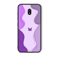 Thumbnail for Xiaomi Redmi 8A Purple Mariposa Θήκη Αγίου Βαλεντίνου από τη Smartfits με σχέδιο στο πίσω μέρος και μαύρο περίβλημα | Smartphone case with colorful back and black bezels by Smartfits