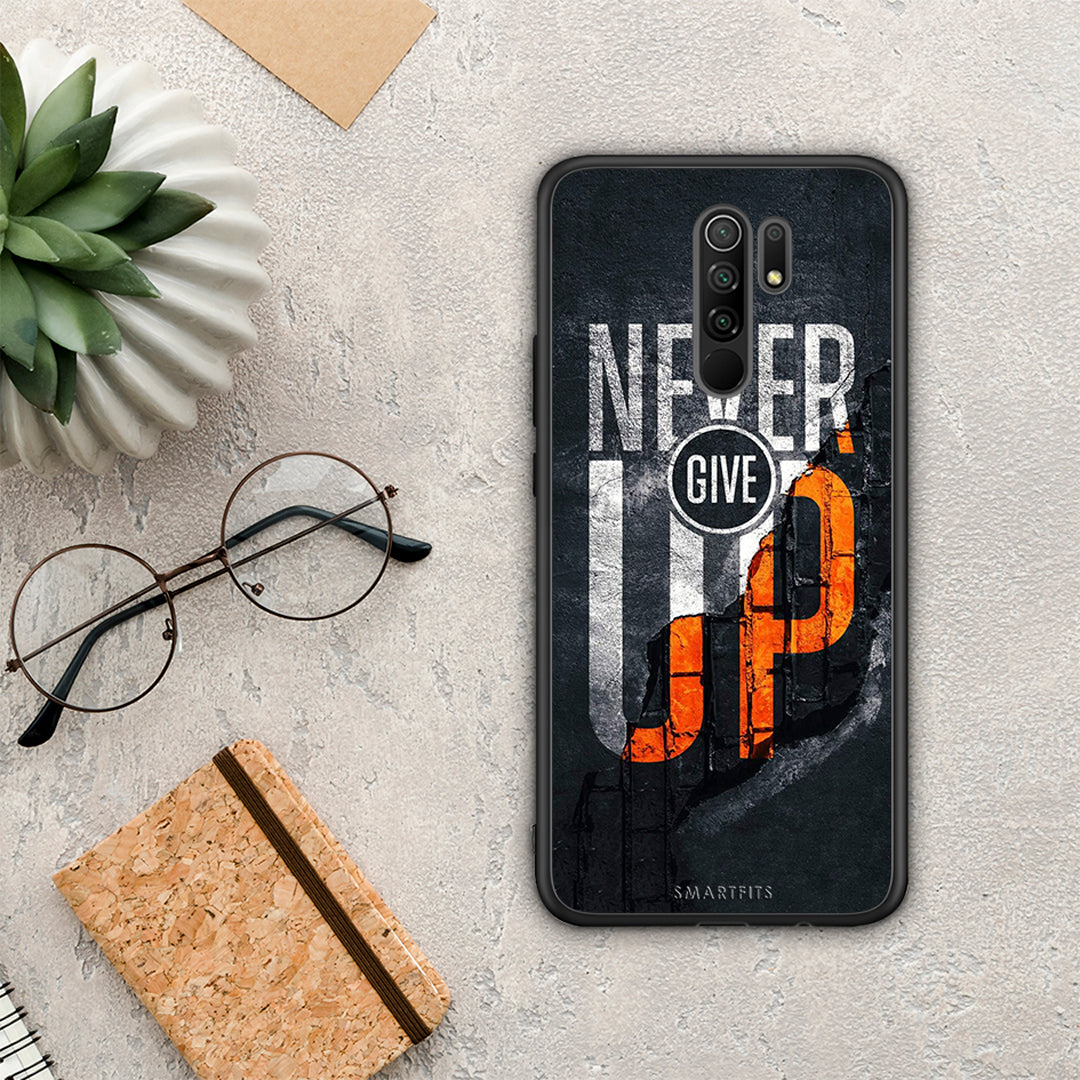 Never Give Up - Xiaomi Redmi 9 / 9 Prime θήκη