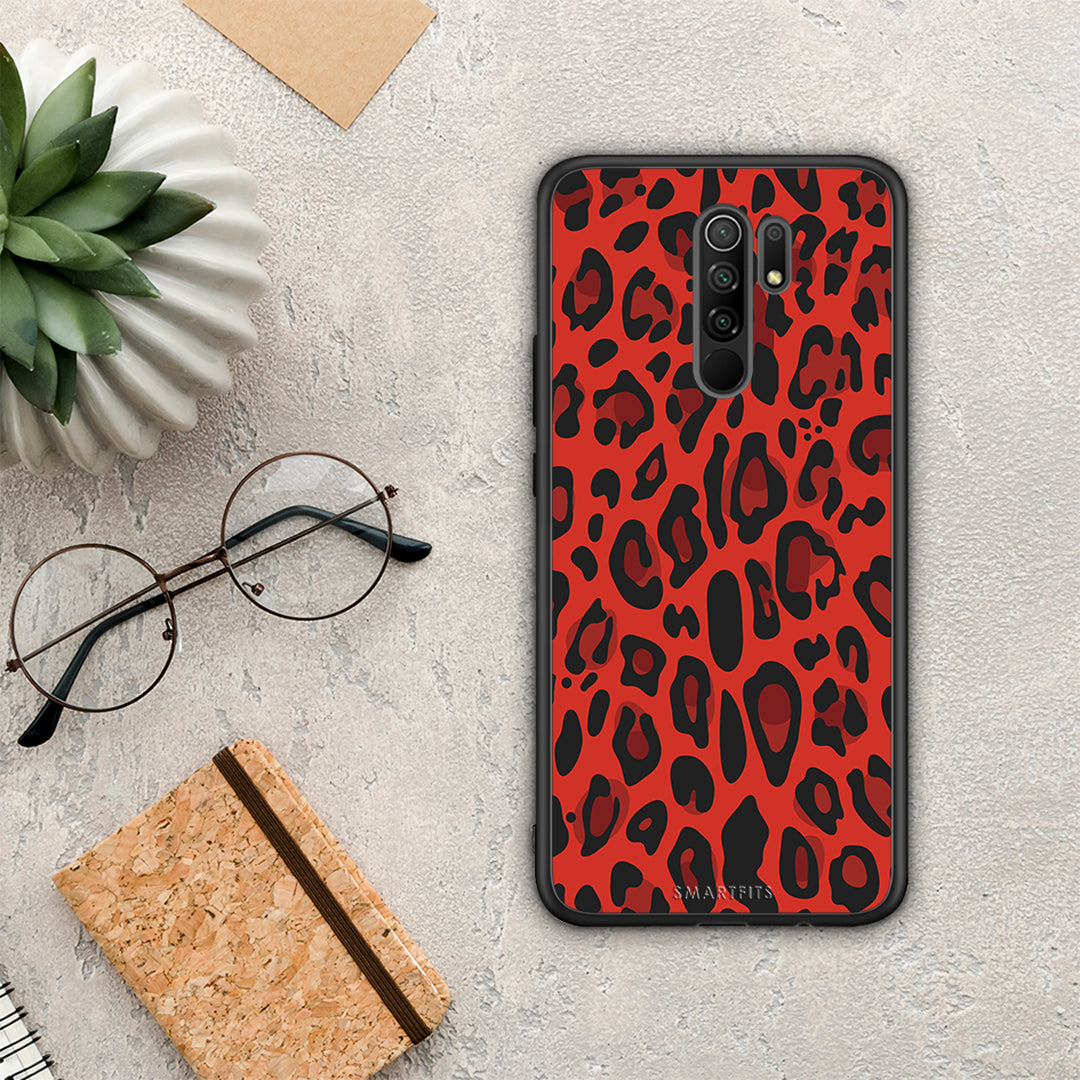 Animal Red Leopard - Xiaomi Redmi 9 / 9 Prime θήκη