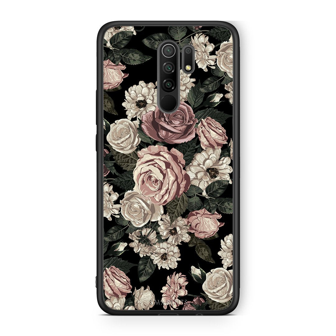 4 - Xiaomi Redmi 9/9 Prime Wild Roses Flower case, cover, bumper