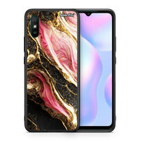 Thumbnail for Θήκη Xiaomi Redmi 9A Glamorous Pink Marble από τη Smartfits με σχέδιο στο πίσω μέρος και μαύρο περίβλημα | Xiaomi Redmi 9A Glamorous Pink Marble case with colorful back and black bezels