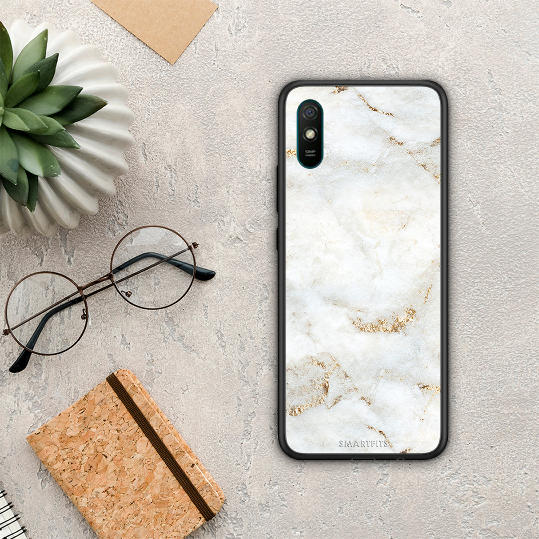 White Gold Marble - Xiaomi Redmi 9A / 9AT θήκη