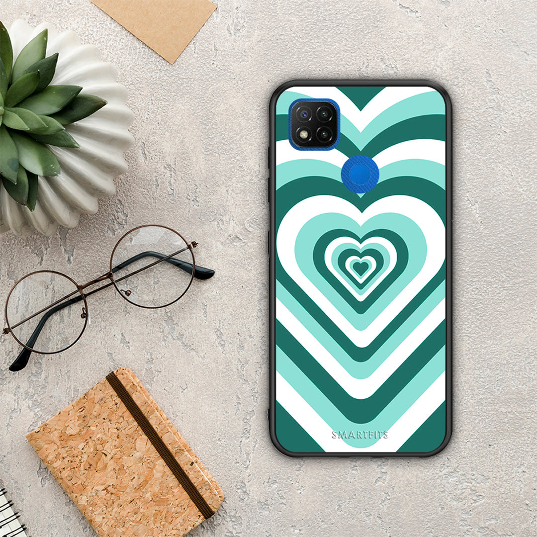 Green Hearts - Xiaomi Redmi 9C θήκη