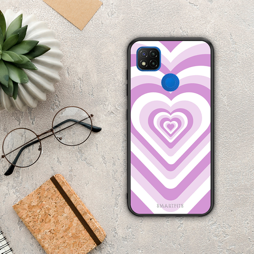 Lilac Hearts - Xiaomi Redmi 9C θήκη
