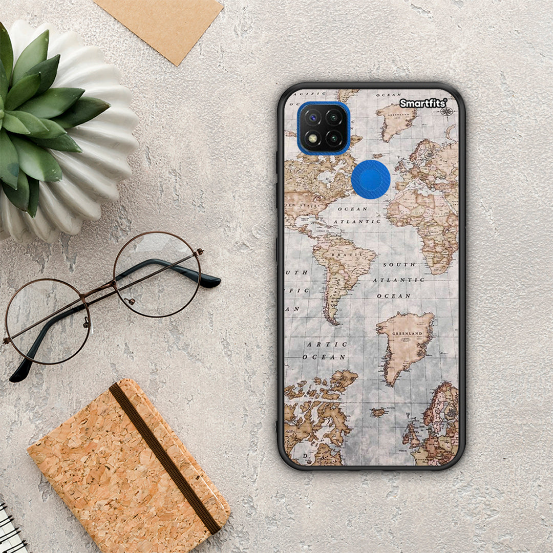 World Map - Xiaomi Redmi 9C θήκη