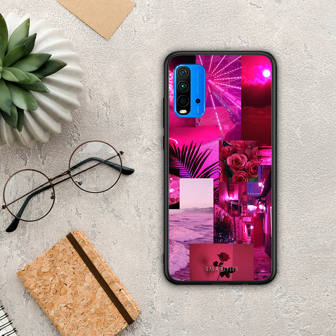 Collage Red Roses - Xiaomi Poco M3 θήκη