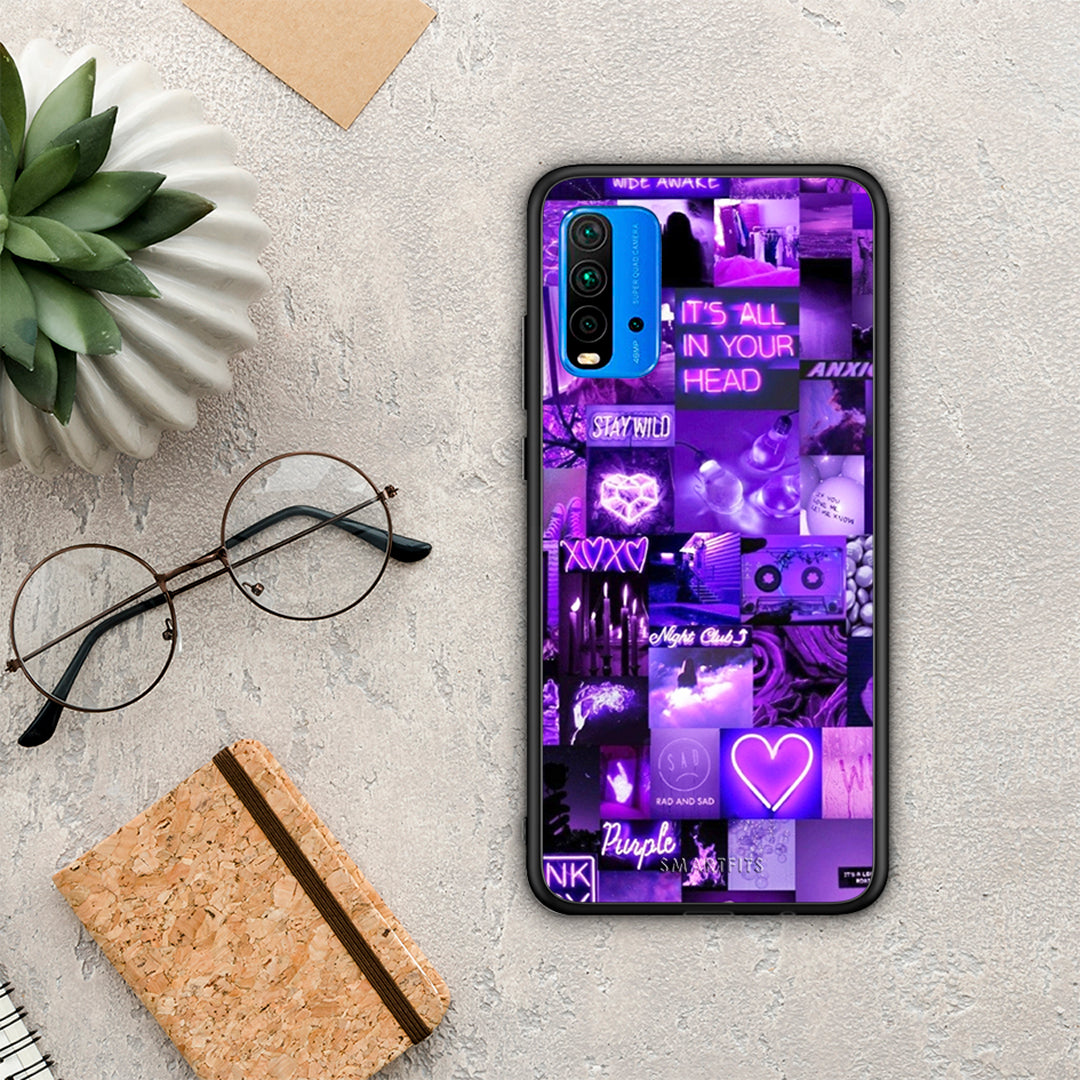 Collage Stay Wild - Xiaomi Redmi 9T θήκη