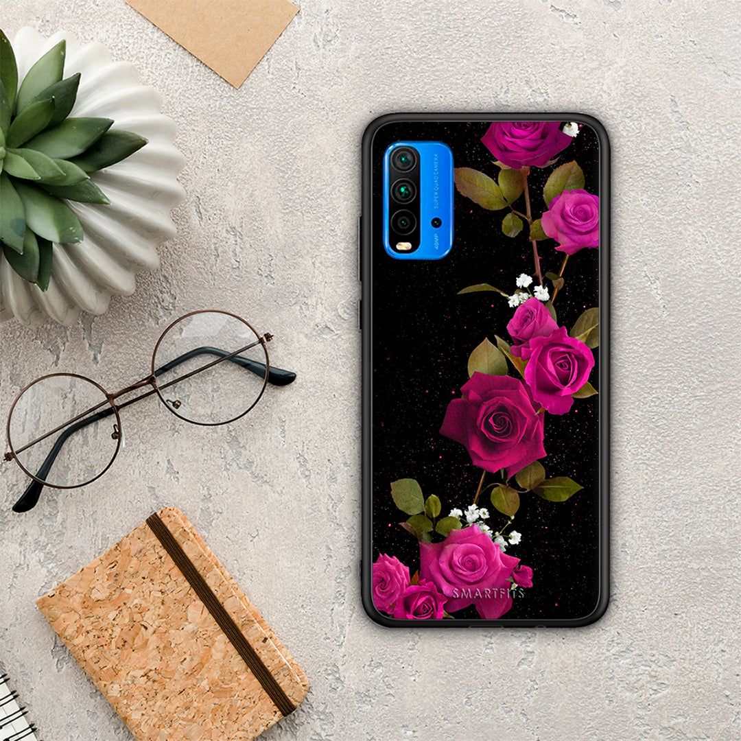 Flower Red Roses - Xiaomi Poco M3 θήκη