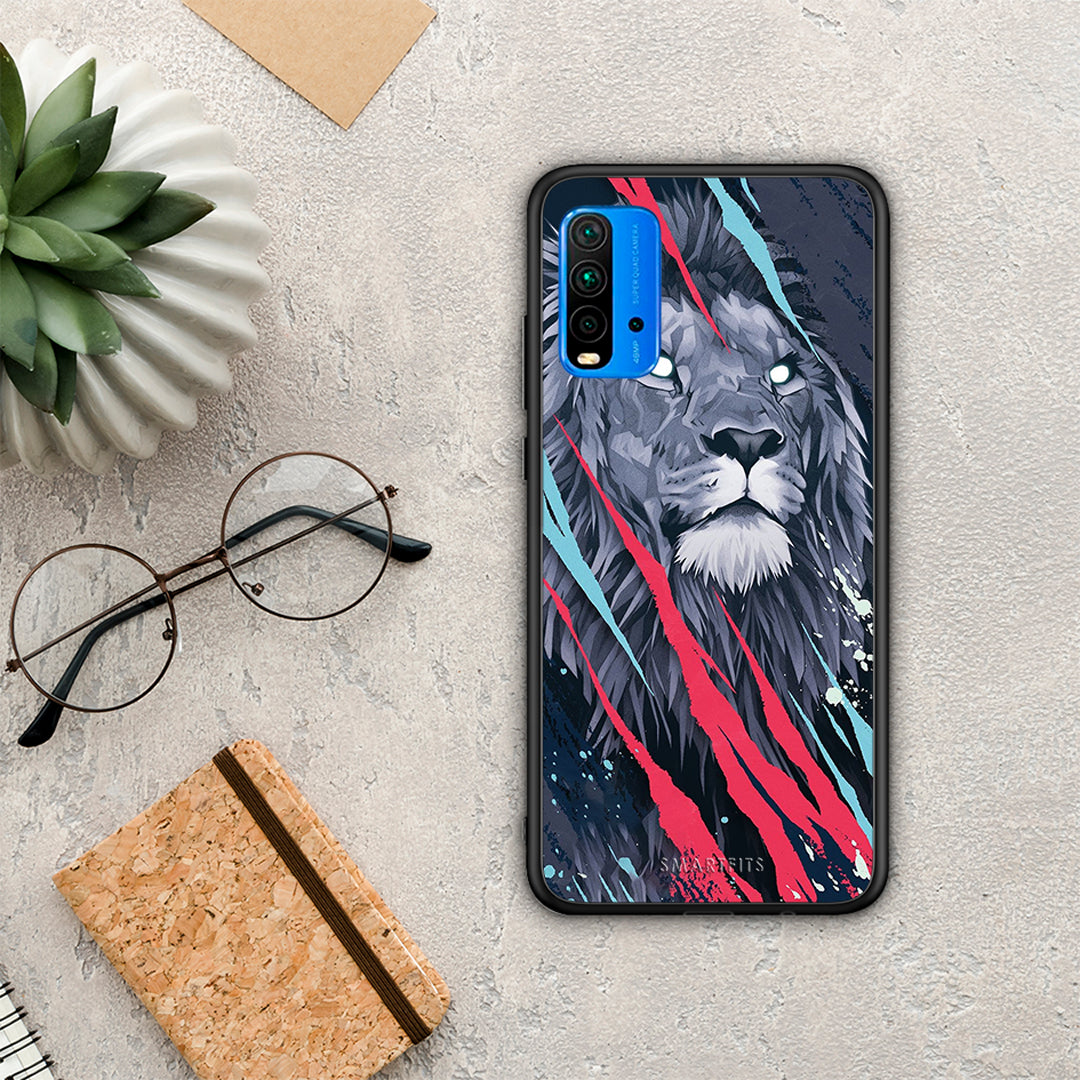 PopArt Lion Designer - Xiaomi Redmi 9T θήκη